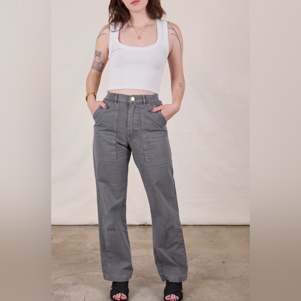 Big Bud Press gray work pants 1XL EUC